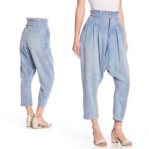 Free People Mover and Shaker Denim Crop Pants